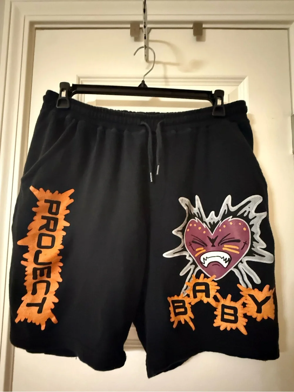 Kodak Black L.O.V.E Project Baby Sweatshorts Black, Size Large, Streetwear